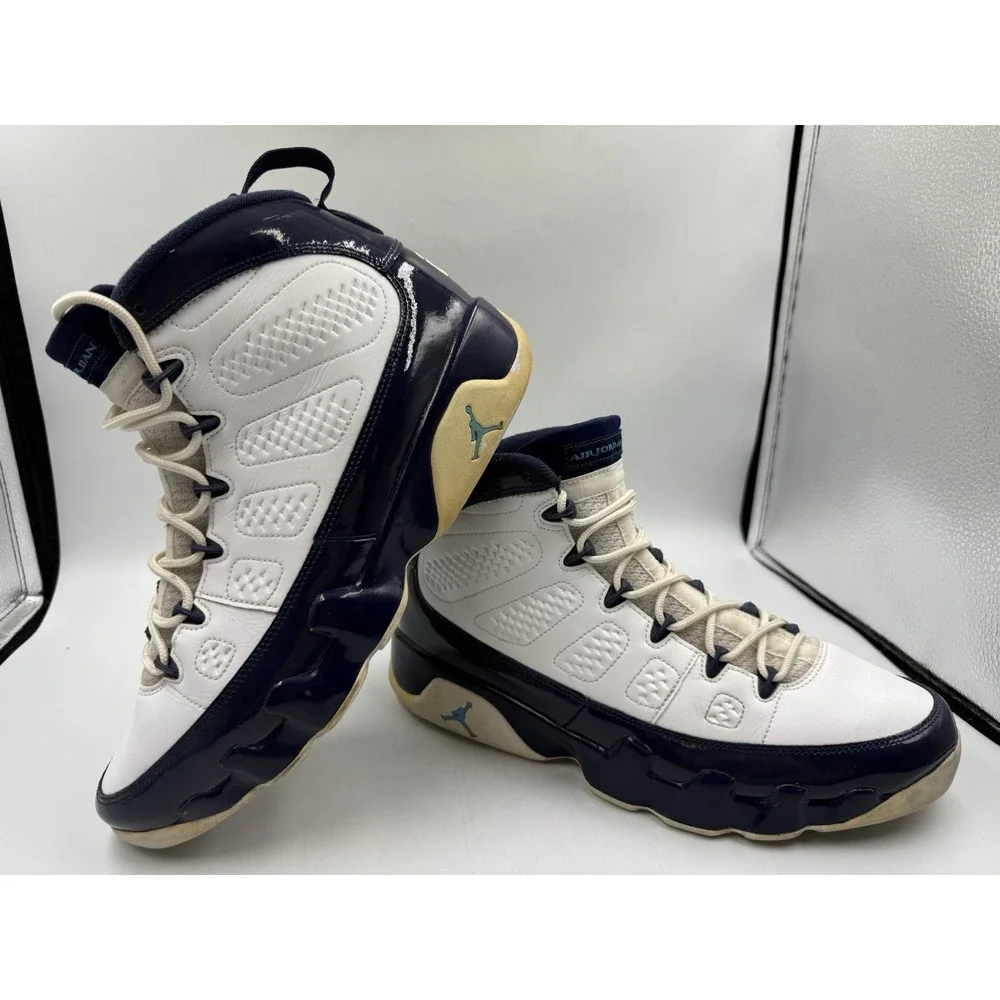 Air Jordan NIKE 9 retro UNC Pearl Blue 302370-145 Size 11